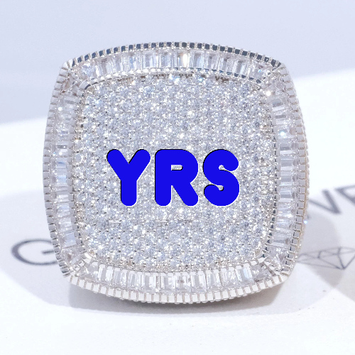 CUSTOM LETTER 3D ICED RING