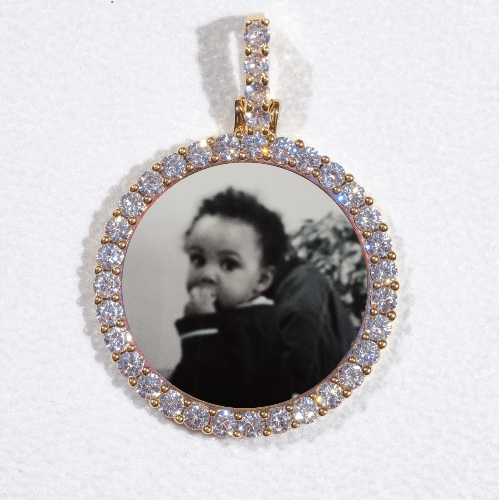 3D CIRCLE CUSTOM PICTURE PENDANT SMALL SIZE
