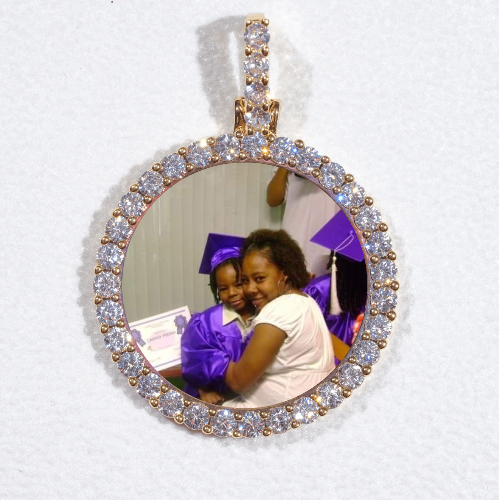 3D CIRCLE CUSTOM PICTURE PENDANT SMALL SIZE