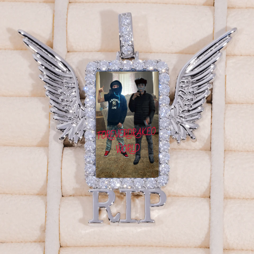 RIP WING 3D CUSTOM PICTURE PENDANT