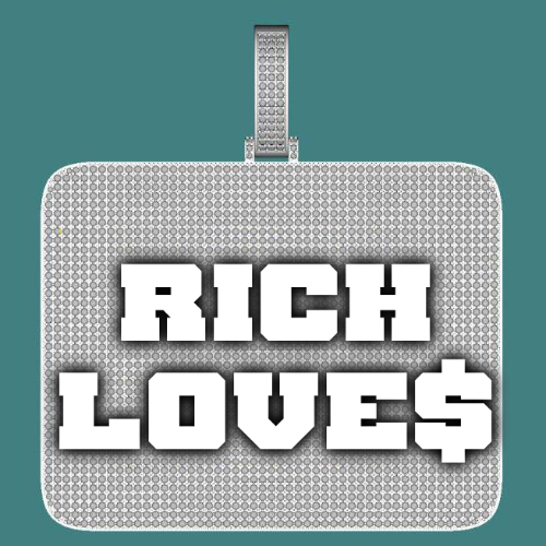 CUSTOM LETTER NECKLACE 3D BIG SQUARE