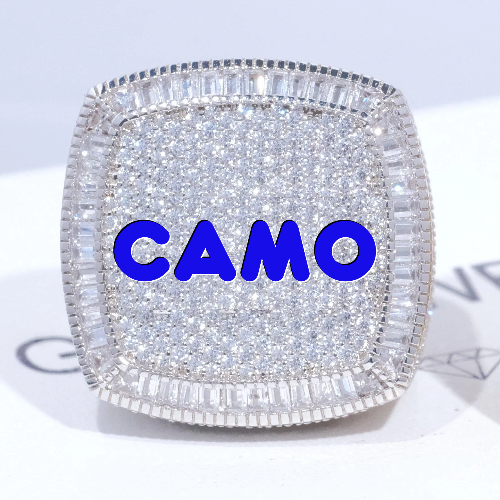 CUSTOM LETTER 3D ICED RING