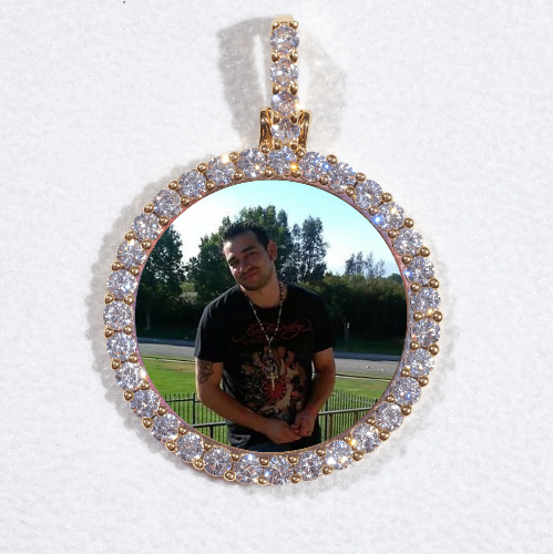 3D CIRCLE CUSTOM PICTURE PENDANT SMALL SIZE