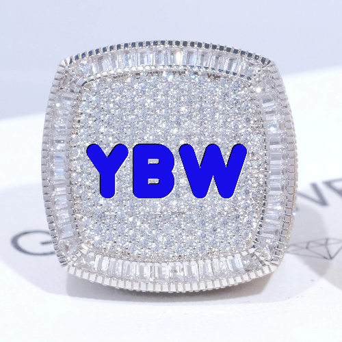 CUSTOM LETTER 3D ICED RING