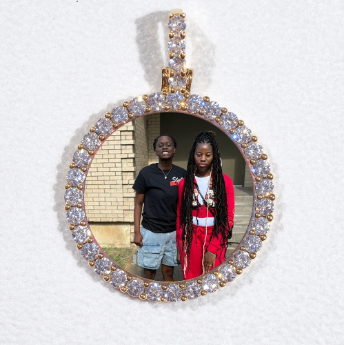 3D CIRCLE CUSTOM PICTURE PENDANT SMALL SIZE