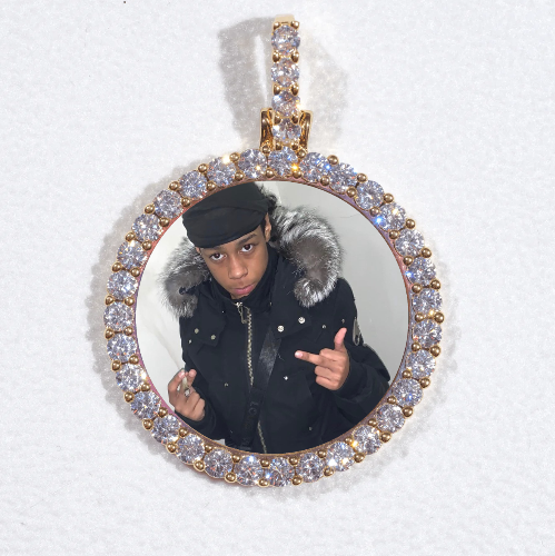 3D CIRCLE CUSTOM PICTURE PENDANT SMALL SIZE