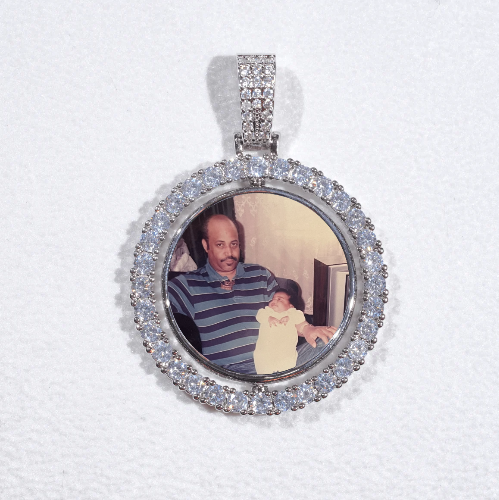 3D Spinning 2-Faced Custom Picture Pendant