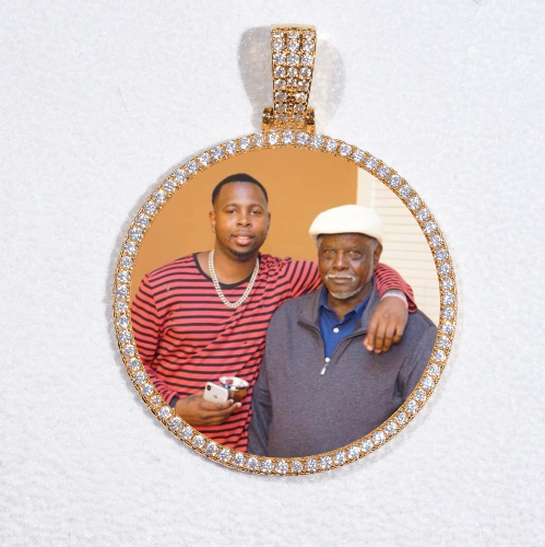 MEDIUM 3D CIRCLE CUSTOM PICTURE PENDANT