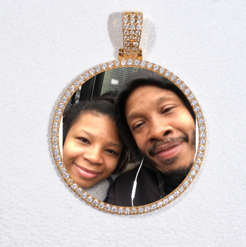 MEDIUM 3D CIRCLE CUSTOM PICTURE PENDANT