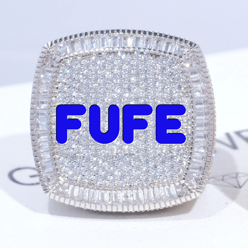 CUSTOM LETTER 3D ICED RING