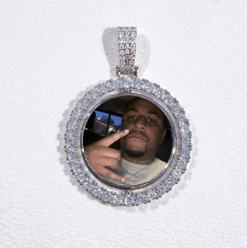 3D Spinning 2-Faced Custom Picture Pendant
