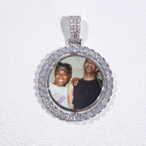 3D Spinning 2-Faced Custom Picture Pendant