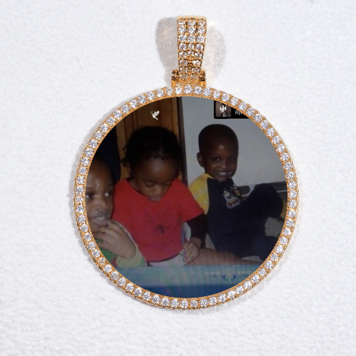 MEDIUM 3D CIRCLE CUSTOM PICTURE PENDANT