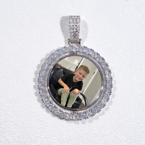 3D Spinning 2-Faced Custom Picture Pendant