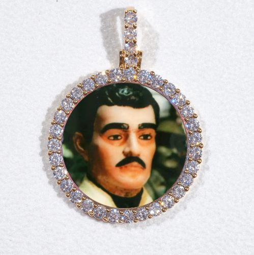 3D CIRCLE CUSTOM PICTURE PENDANT SMALL SIZE