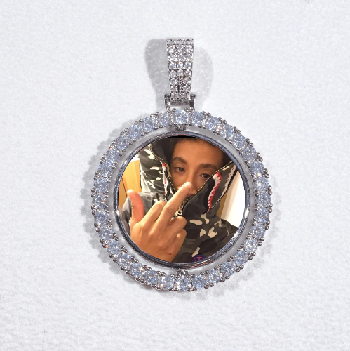 3D Spinning 2-Faced Custom Picture Pendant