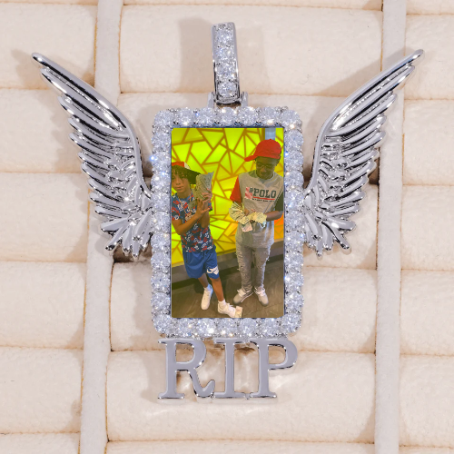 RIP WING 3D CUSTOM PICTURE PENDANT