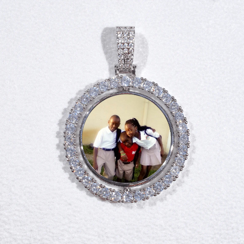 3D Spinning 2-Faced Custom Picture Pendant