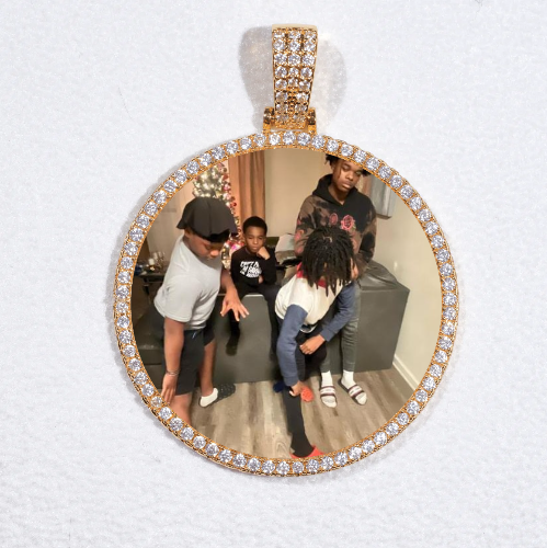MEDIUM 3D CIRCLE CUSTOM PICTURE PENDANT