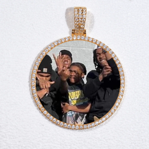 MEDIUM 3D CIRCLE CUSTOM PICTURE PENDANT
