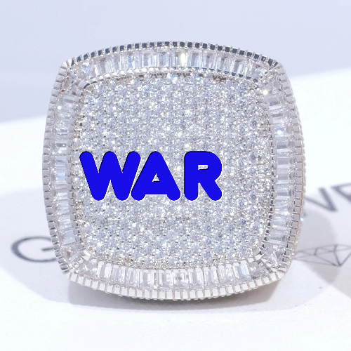 CUSTOM LETTER 3D ICED RING