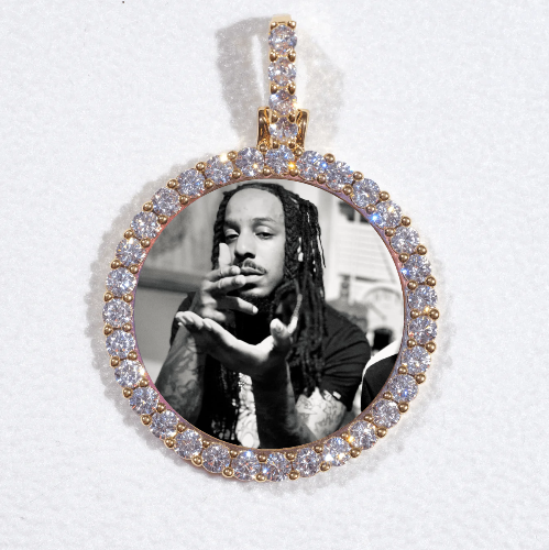 3D CIRCLE CUSTOM PICTURE PENDANT SMALL SIZE