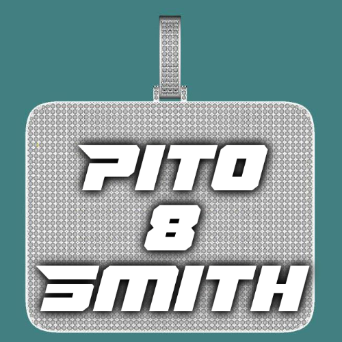 CUSTOM LETTER NECKLACE 3D BIG SQUARE