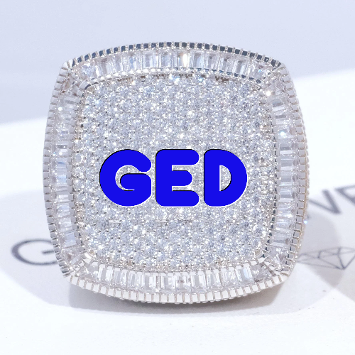 CUSTOM LETTER 3D ICED RING