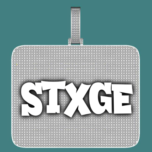 CUSTOM LETTER NECKLACE 3D BIG SQUARE