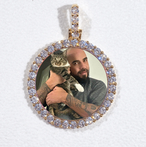 3D CIRCLE CUSTOM PICTURE PENDANT SMALL SIZE