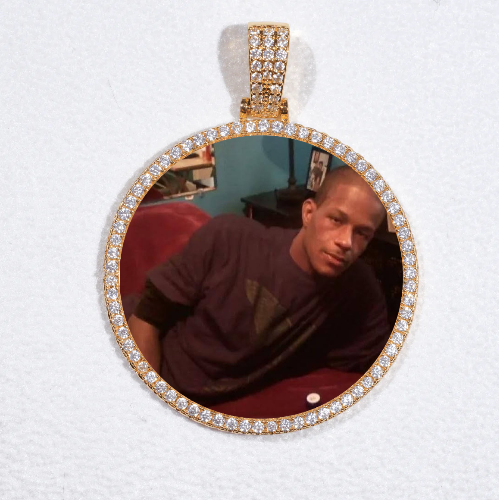 MEDIUM 3D CIRCLE CUSTOM PICTURE PENDANT