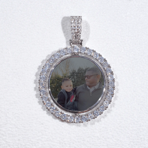 3D Spinning 2-Faced Custom Picture Pendant