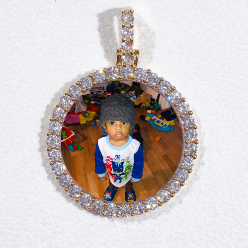 3D CIRCLE CUSTOM PICTURE PENDANT SMALL SIZE