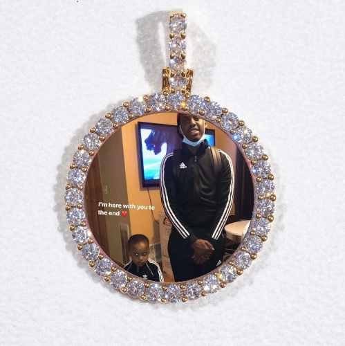 3D CIRCLE CUSTOM PICTURE PENDANT SMALL SIZE