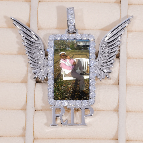 RIP WING 3D CUSTOM PICTURE PENDANT