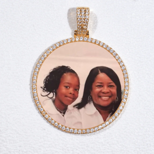 MEDIUM 3D CIRCLE CUSTOM PICTURE PENDANT