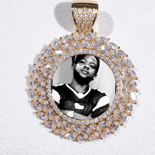 Large 3D Wheat Ear Custom Picture Pendant