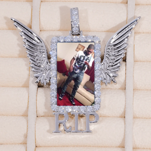 RIP WING 3D CUSTOM PICTURE PENDANT