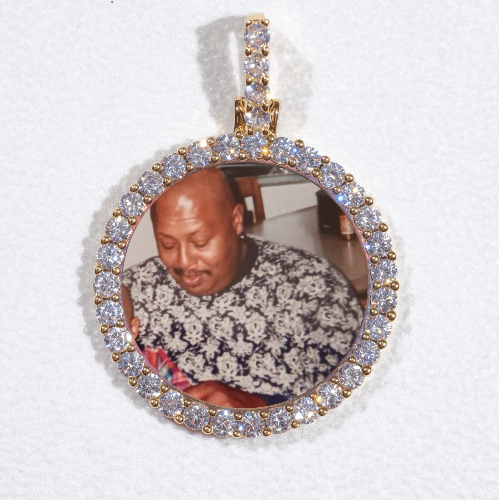 3D CIRCLE CUSTOM PICTURE PENDANT SMALL SIZE