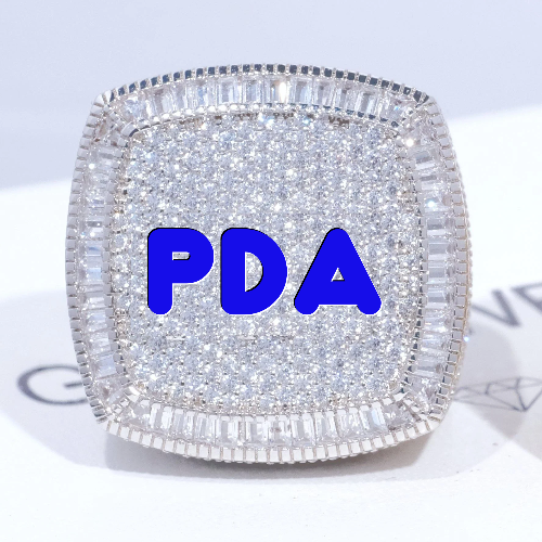 CUSTOM LETTER 3D ICED RING