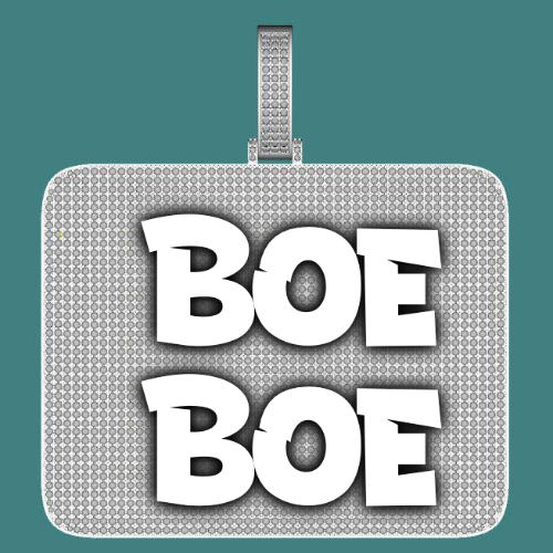 CUSTOM LETTER NECKLACE 3D BIG SQUARE