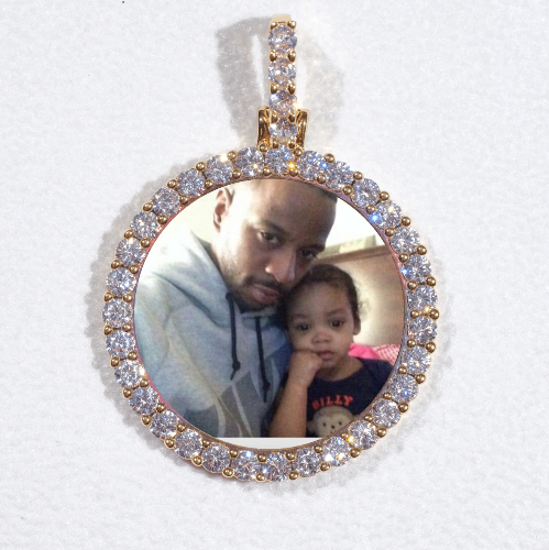 3D CIRCLE CUSTOM PICTURE PENDANT SMALL SIZE