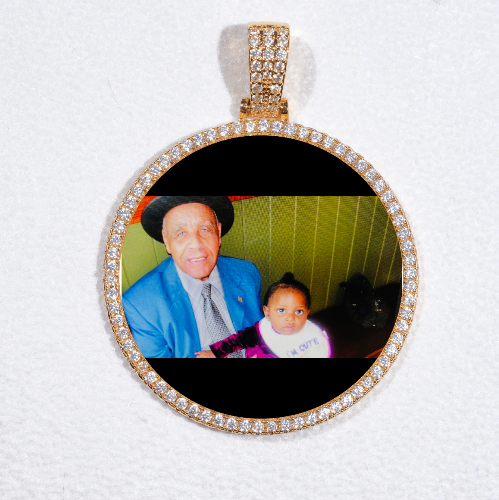 MEDIUM 3D CIRCLE CUSTOM PICTURE PENDANT