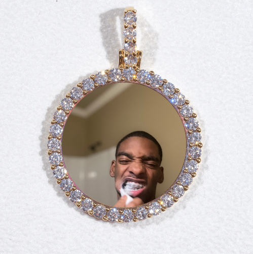 3D CIRCLE CUSTOM PICTURE PENDANT SMALL SIZE