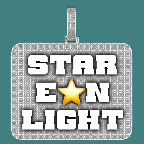 CUSTOM LETTER NECKLACE 3D BIG SQUARE