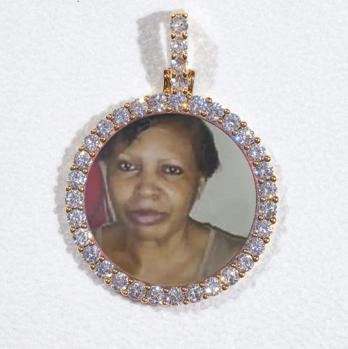 3D CIRCLE CUSTOM PICTURE PENDANT SMALL SIZE