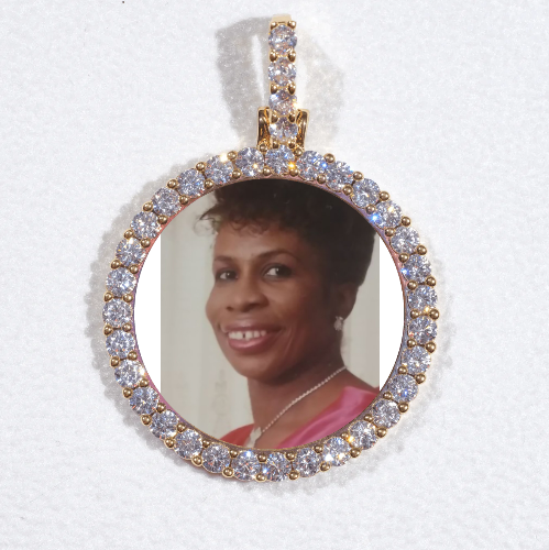 3D CIRCLE CUSTOM PICTURE PENDANT SMALL SIZE