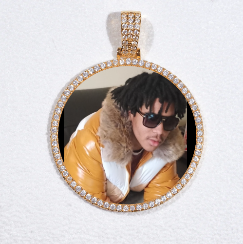 MEDIUM 3D CIRCLE CUSTOM PICTURE PENDANT
