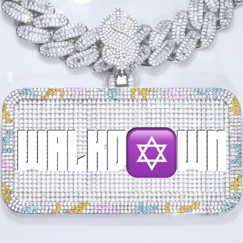 CUSTOM LETTER NECKLACE 3D COLORFUL SQUARE