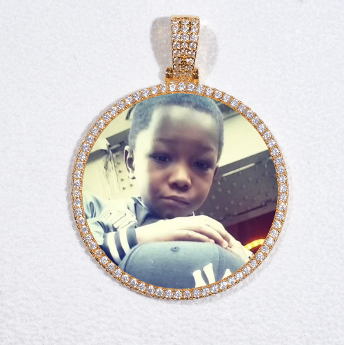 MEDIUM 3D CIRCLE CUSTOM PICTURE PENDANT